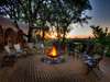 Camp Okuti - deck with campfire